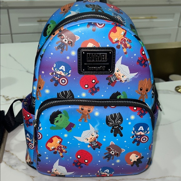 Marvel | Bags | Marvel Kids Blue Superhero Mini Backpack | Poshmark